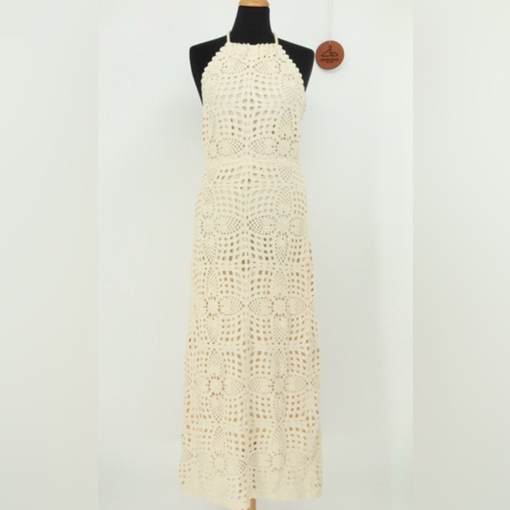 House of Harlow Crochet Halter Dress NEVER WORN